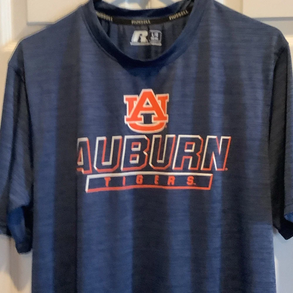 Russell Athletic Navy Auburn‎ Tigers Short-Sleeve Tee with Orange Logo